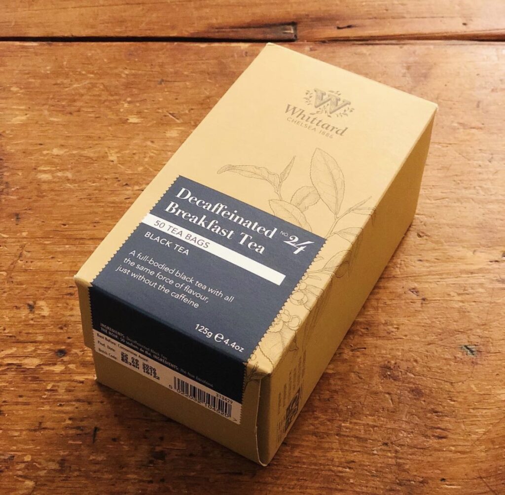 WhittardのDecaffeinated Breakfast Tea