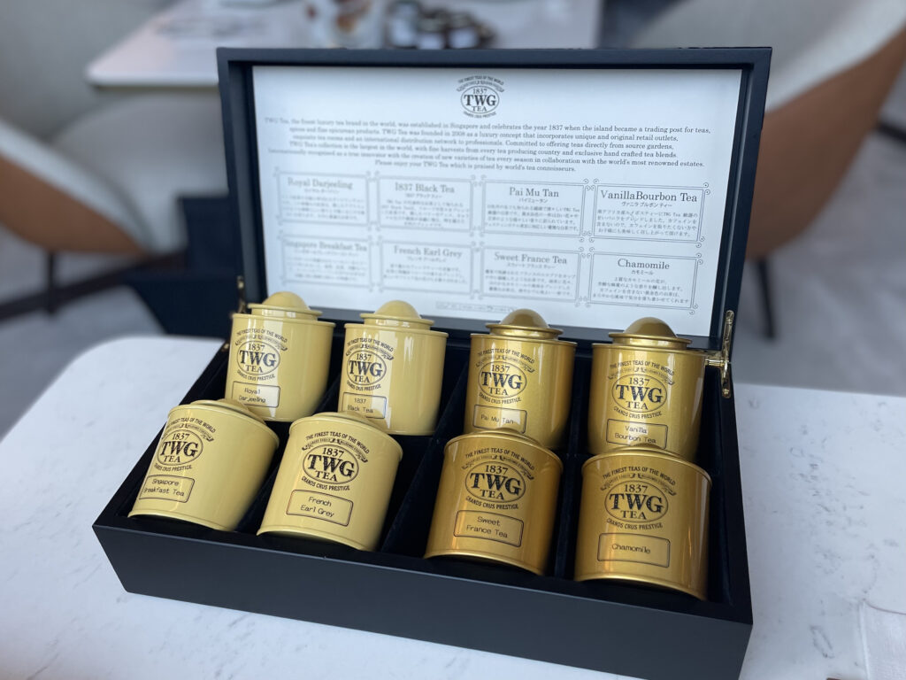 ウェスティンホテル東京のアフタヌーンティーで出てくるTWGの紅茶８缶