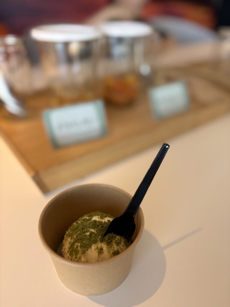リゾナーレ熱海のお茶の学校で食べたアイス