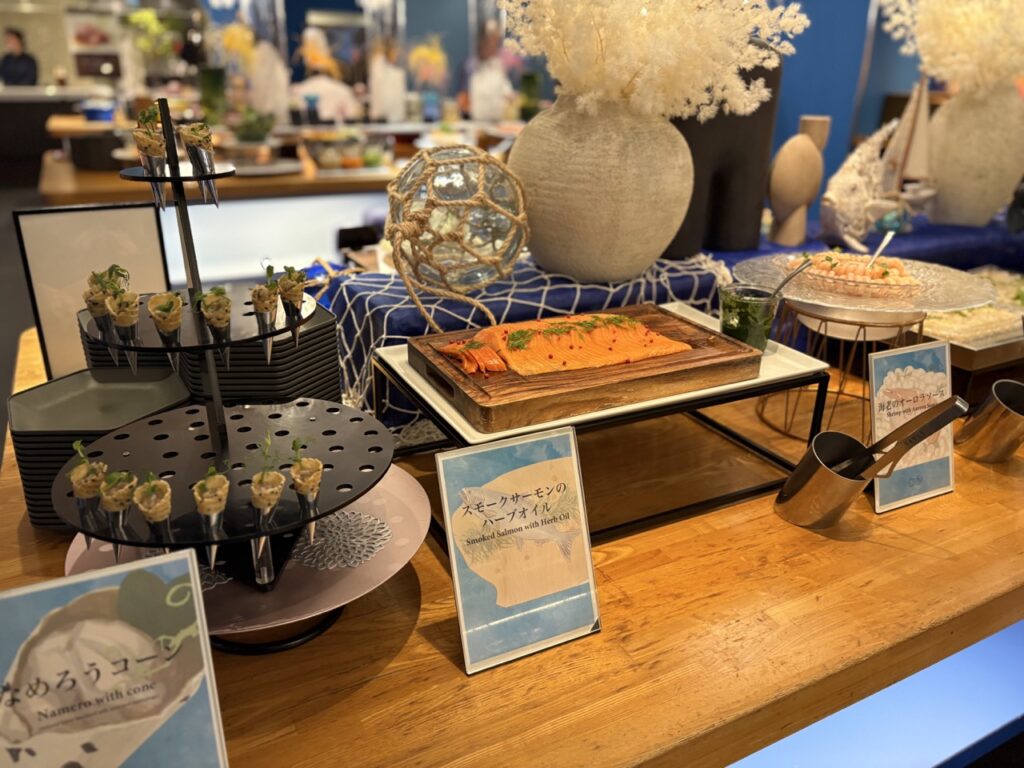 スタジオビュッフェもぐもぐのカルパッチョコーナー