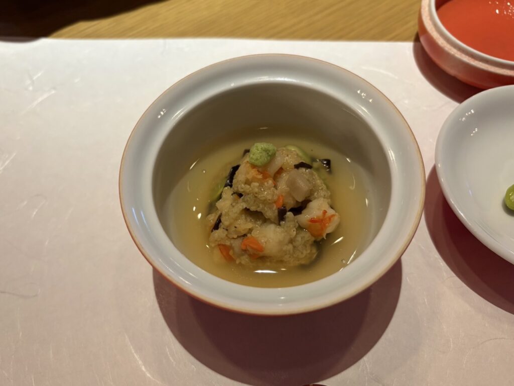 リゾナーレ熱海「花火」での蓋物（宝きび餅）