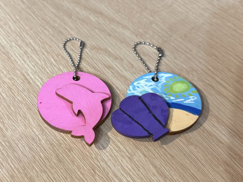 リゾナーレ熱海で作ったキーホルダー二つ
