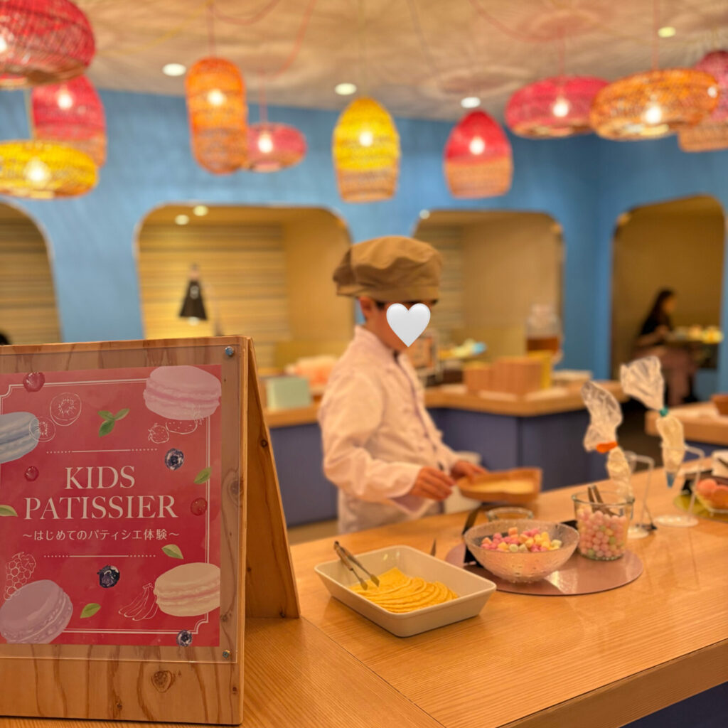 スタジオビュッフェもぐもぐキッズパティシエコーナー