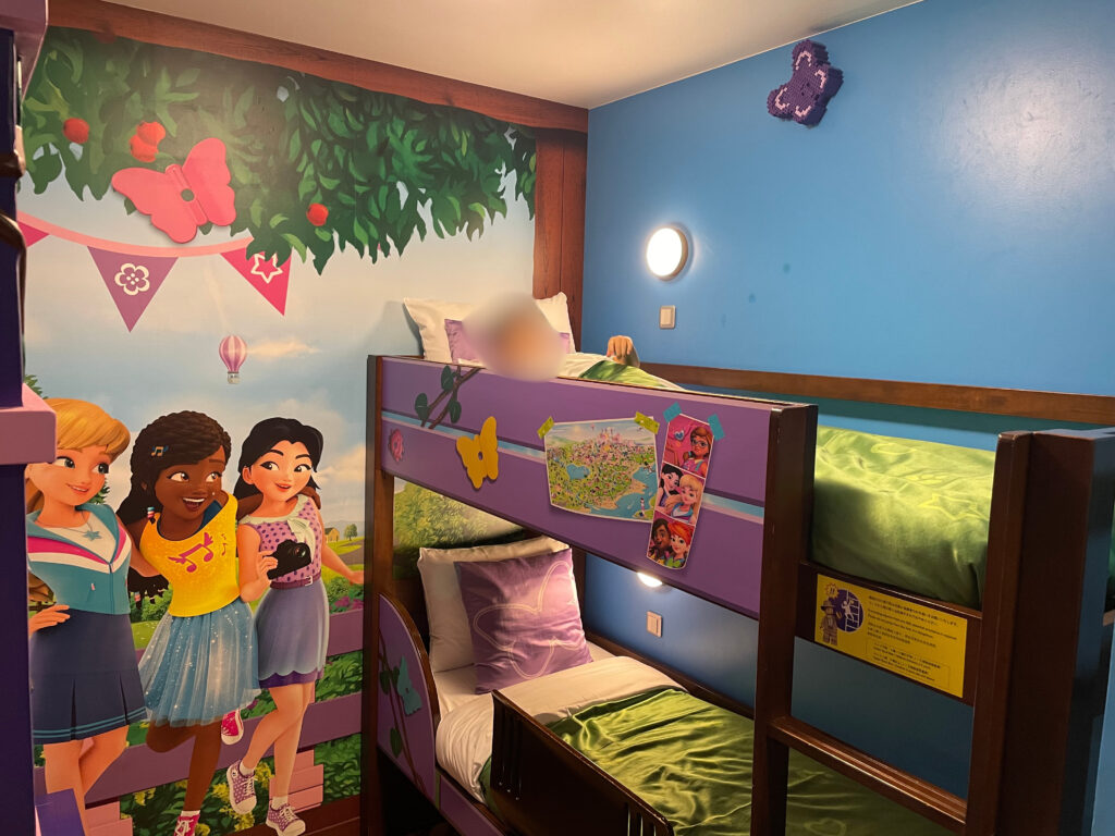 レゴランドホテルの部屋の2段ベッド