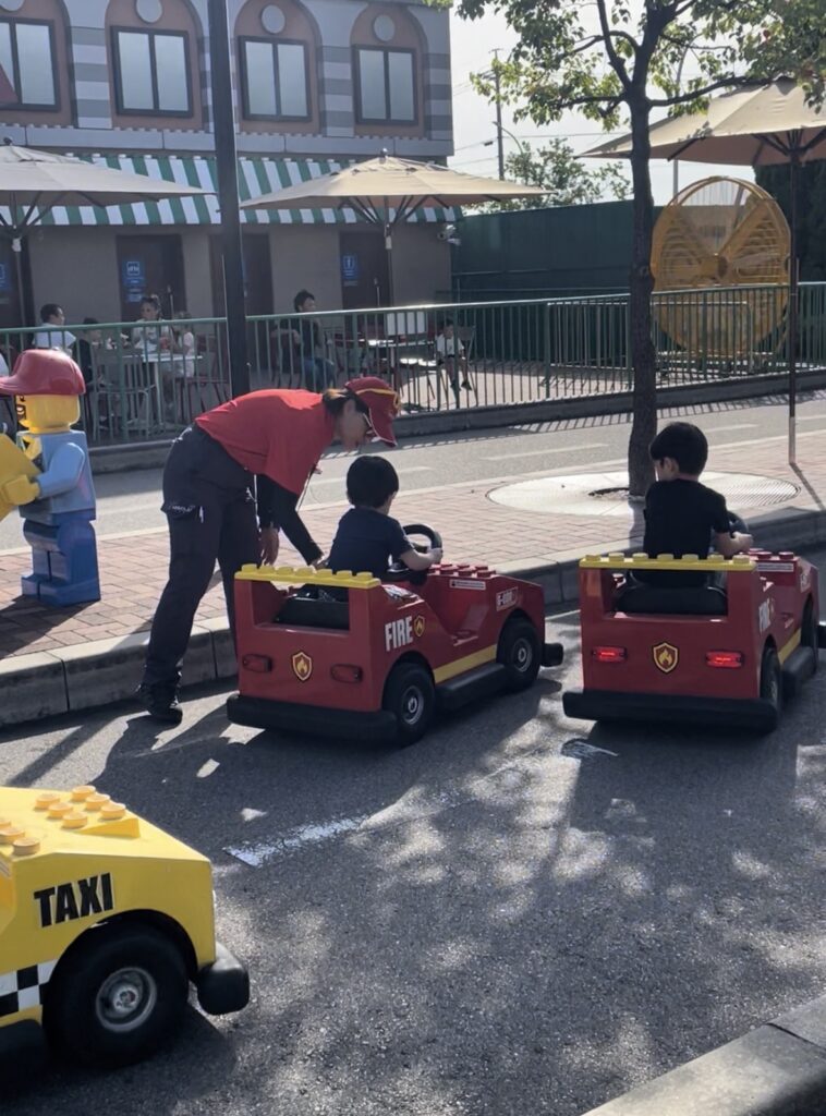 レゴランドの5歳以下向けゴーカート